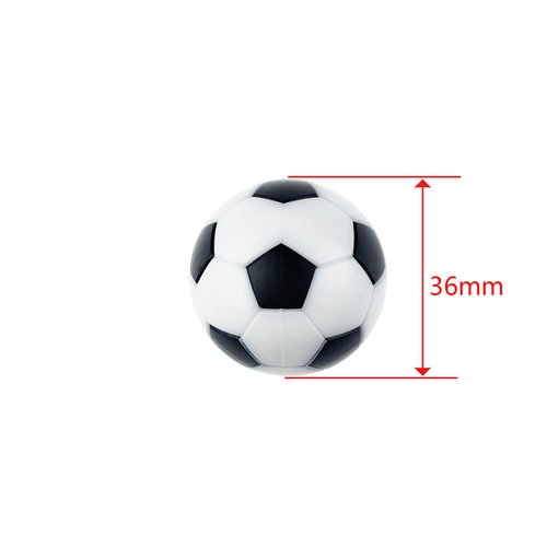 Miokun 12 Pieces 36mm Foosball Balls Table Football Soccer Replacement Balls with Storage Bag (12, Multicolour Pentagon, 36mm)