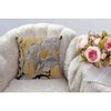 HGOD DESIGNS Throw Pillow Cover Black Gold Golden and Silver Marble Ink Abstract Painting Beautiful Gray Effect Aqua Decorative Pillow Case Home Decor Square 18X18 Inches Pillowcase