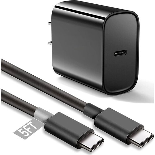 18W Fast Charger for Beats Studio Buds, Beats Flex, Beats Fit Pro (x Kim Kardashian), New Beats by dre Headphones Accessories USB C to USB C Power Cable 18W 3A Adapter Charger Cord 5FT (Black)