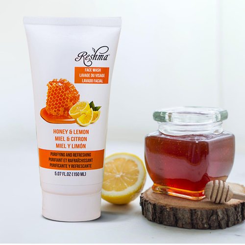 Reshma Beauty Honey & Lemon Face Wash Cleanser for All Skin Types & Dull Skin Cleanser for Purifying, Deep Cleansing, and Brightening Removes Make Up| For Daily Use - Cruelty Free(Pack of 1), 5.07 oz