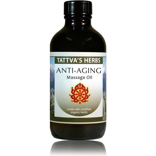 Tattva's Herbs Anti Aging Massage Oil, Anti Aging Serum, Massage Oil for Massage Therapy, Anti Aging Face and Body Oil, Face Oil for Women and Men, 4 oz, 25 Years of Premium Service
