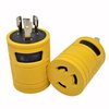 Parkworld 60691 NEMA L6-20P to L6-30R Adapter, Twist Lock L6 20A Plug to 30A Socket Adapter