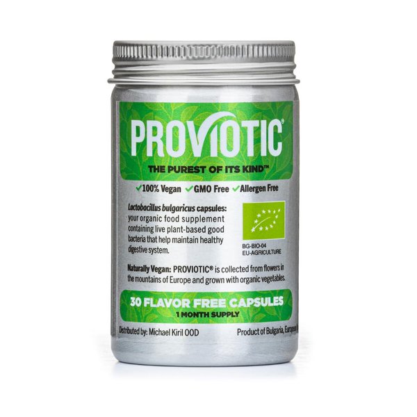 PROVIOTIC Lactobacillus Vegan Probiotic Supplement with a Patented Formula for Digestive Health Immune Support for Healthy Gut Anti Bloating for Men and Women (30 Count (Pack of 1))