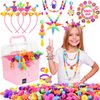 NIDOOT Pop Beads, Girls Jewelry Making Kit, Bracelet Making Kit for Girls, 550Pc+ Snap Beads for Kids, Girl Toys Age 4-5, 5 6 Year Old Girl Gift, Crafts for Kids Ages 3-12
