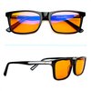 Orange Blue Light Blocking Glasses for Women & Men - Reading Sleep & Migraine Glasses - Engineered 99.5% Amber Blue Light Glasses for Computer Eye Strain Eye Fatigue - Blue Blockers for Gaming & More