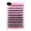 False Eyelashes Natural Look Synthetic Fibers Extension Lengthening DIY D Curl Eyelashes Reusable Cluster Lashes eyelash strings 8/10/12/14/16mm by PANLOPU (003-8/10/12/14/16mm)