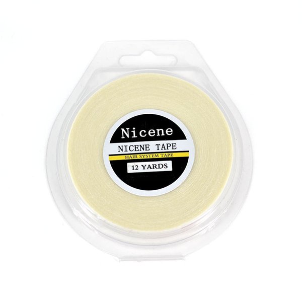 Hair System Tape Roll Lace Front Support Tape for Wigs,Toupee, Hair Pieces and Hair Extensions 12 Yard(White Color)