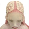 melody wig Mixed Pastel Pink Synthetic Peach Pink Red Lace Front Wigs T Part Lace pink Wig Long Body Wave Heat Resistant Fiber Long Wavy