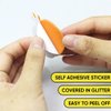 500 Pcs Halloween Foam Stickers Self Adhesive Glitter Foam Stickers for Kids Arts and Craft Supplies