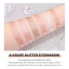 CAKAILA Single Gold Brown Glitter Shimmer Eyeshadow,Bright High Pigment Intense Monochrome Eye Shadow,Buildable Sparkly Eye Glitter Shimmer Finish,24 Hour Eye Makeup Longwear Waterproof,Blendable