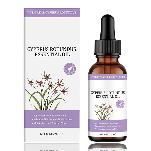 Cyperus Rotundus Skin Serum, Cyprus Rotundus Oil for Hair Removal, Reducing Body Hair Growth, Soothing and Gentle, 60 ML / 2 FLOZ (1PC, 2 FLOZ/PC)