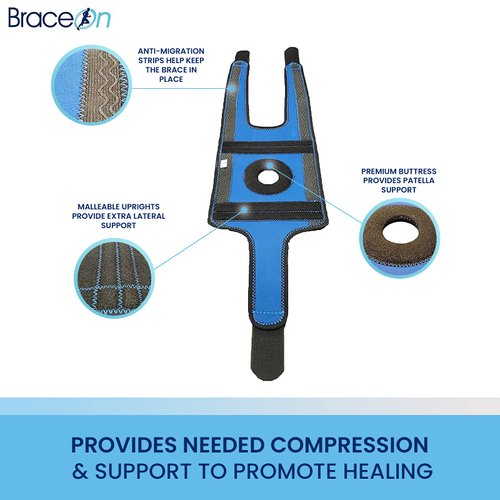 Brace On Active Sport Knee Brace - Bi-directional Patella Stabilizer for Men and Women, XL