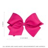 Wee Ones Girls Halloween-themed Pink Boo Ghost Printed Grosgrain Hair Bow, Pink Boo, King
