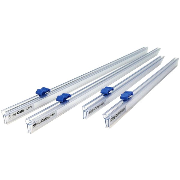 2028 Slide-Cutter Combo - For 12” and 18” Wide Plastic Food Wrap Rolls - Two Slide Cutters For 12” Rolls - Two Slide Cutters For 18” Rolls