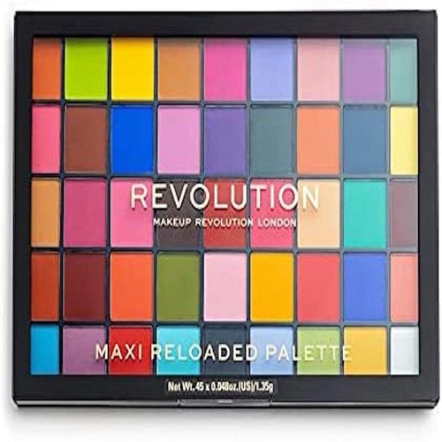 Makeup Revolution Maxi Reloaded Palette, Eyeshadow Palette, 45 Highly Pigmented Matte Shades, Monster Mattes, 1.35g