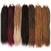Box Braids Crochet Hair 14inch 7apcks Crochet Box Braids Crochet Braids Crochet Box Braids Hair Box Braiding Hair Extensions(14inch,7packs, 1B)
