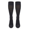 TOUCH Compression Socks for Women, 15-20 mmHg, Herringbone, Cotton, 1 Pair, Charcoal, Small