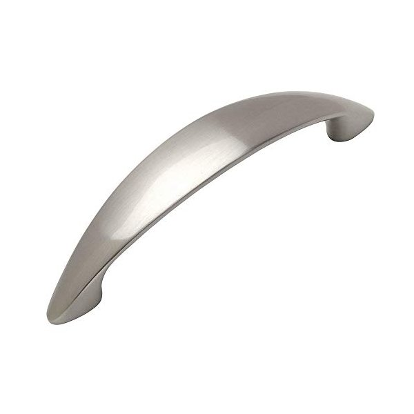 Cosmas 10 Pack 6003-96SN Satin Nickel Modern Cabinet Hardware Handle Pull - 3-3/4" Inch (96mm) Hole Centers