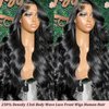 HD Lace Frontal Wig 13x6 Lace Front Wigs Human Hair 26 Inch Lace Wig Human Hair Body Wave Wig 250 Density HD Lace Front Wigs Human Hair Pre Plucked with Baby Hair Brazilian Wigs Human Hair 270g