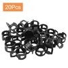 Rierdge 20 Pcs 3/8 Inch ID Spring Band Type Clamps, 10mm Fuel Hose Clamps Fasteners, Black Spring Hose Clip for Fuel Hose Line Water Pipe Air Tube Hose