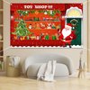 Avezano Christmas Photography Backdrop Banner Santa's Toy Shop Background Toy Store Santa Workshop Party Decoration Xmas Party Holiday Party Supplies 70.8x43.3