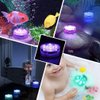 KINHON [8-Pack] Submersible Led Lights with Remotes,Kinhon Waterproof Submersible Lights Battery Operated,Underwater Pond Lights RGB Multi-Color Pool Lights for Founttain,Pond,Garden,Wedding,Shower
