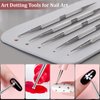 5Pcs Dotting Tools for Nail Art 2 Way Dotting Pen Tool Nail Art Tip Stainless Steel Dot Paint Pens Manicure kit Nail Art Tools Dotting Tools