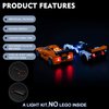 BrickBling LED Lighting Compatible with Lego Speed Champions McLaren Solus GT & McLaren F1 LM; New 2023 Light kit Compatible with Lego McLaren F1; Light up Your 76918-No Model