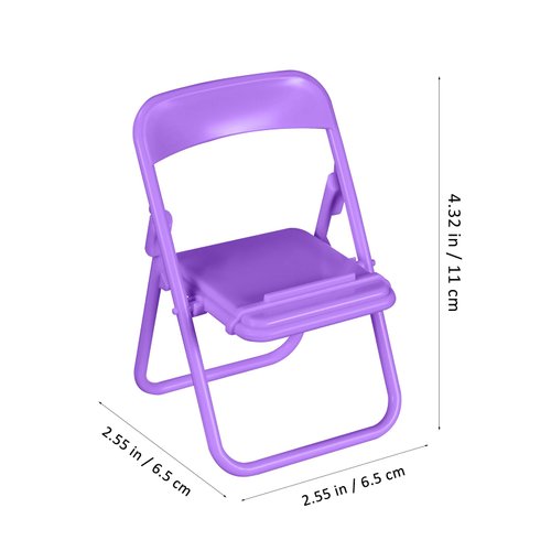 Totority Mini Folding Chair Doll House Chair 30 Mini Foldable Chair Doll House Mini Stand Model Chair Desk Cell Phone Stand for Doll House Decoration