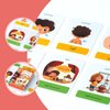 Bear Tale Body Parts Flash Cards for Toddlers 1-3, 3-5 Years, 54PCS Double-Sided Colorful Arabic FlashCards for Kids Babies Preschools Beginners Educational Gifts