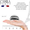 Camila Paris CP2412 French Hair Clip for Women - Strong Hold, No-Slip Grip, Durable Styling Claw for Long, Curly, and Wavy Thick Hair, Made in France