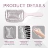 Daily Gard Detangling Brush, Dry and Wet Vented Detangler Hair Brush for Women and Men, Professional Paddle Curved Styling Hairbrush for Straight/Curly/Thick/Long/Wavy/Damaged Hair, Beige
