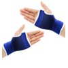 JUSDIQIR Palm Brace Wrist Support Sleeves (1 Pair), Everyday Use Wrist Brace, Compression Carpal Tunnel for Wrist Pain Relief, Fitness Gloves, Sports Glove, Wrist Brace for Men and Women (M, Blue)