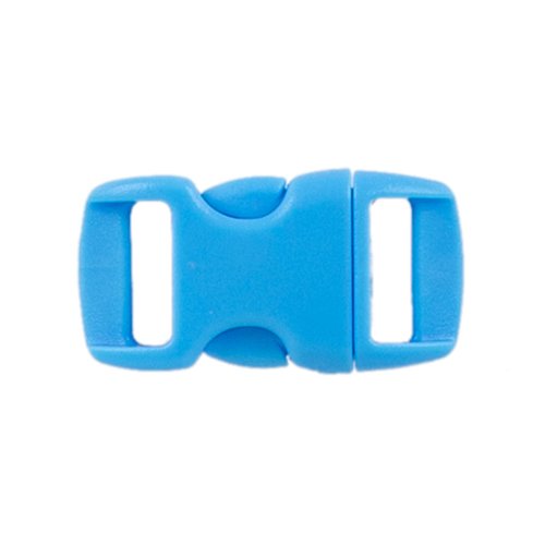PARACORD PLANET Brand Contoured Side Release Buckle – 3/8 Inch (Light Blue, 25 Pack)