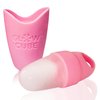 Glow Cube Ice Roller For Face Eyes and Neck To Brighten Skin & Enhance Your Natural Glow/Reusable Facial Treatment to Tighten & Tone Skin & De-Puff The Eye Area (Pink Mini)
