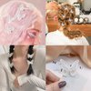 20 PCS Lace Butterfly Hair Clips Butterfly Hair Barrettes Hairpins for Women Wedding Birthday Hair Accessories (White)