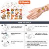 100PCS Tiger Temporary Tattoos Stickers Theme Wild Safari Jungle Zoo Animal Birthday Party Decorations Favors Supplies Cute Tattoo Sticker Gifts For Boys Girls School Prizes Rewards Carnival Christmas