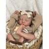 Anano Realistic Reborn Baby Toddler Boy 19 Inch Weighted Real Reborn Babies That Look Real and Feel Real Life Like Baby Dolls Newborn Reborn Silicone Baby Doll Girl (Mustard, Family Edition)