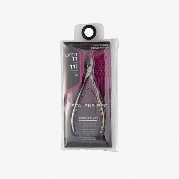 Staleks Pro Cuticle Nippers EXPERT NE-11-11, Full Jaw, 0.43 Inch (11mm)