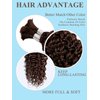 Chocolate Brown Braiding Hair 1 Bundle 50g 18 Inch Deep Water Wave Bulk Hair for Braiding 10A Brazilian Virgin Curly Human Hair Extensions for Boho Braids Wet and Wavy Color 4 Human Braiding Hair