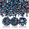 5320 Pieces Flat Back Gems Round Crystal Rhinestones 6 Sizes (1.5-6 mm) with Pick Up Tweezer and Rhinestones Picking Pen for Crafts Nail Face Art Clothes Shoes Bags DIY (BlackAB)