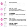 Electric Razor for Women Removal for Body Nose Hair Trimmer Face Shavers Eyebrow Legs Armpit Bikini Area Pubic Underarms Painless Rechargeable Portable 5 in 1 Womens Razors Set