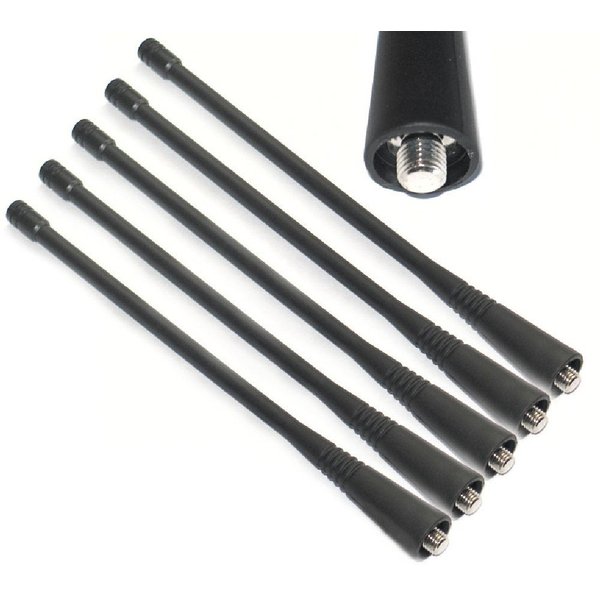 Set of 5 Antennas UHF for Motorola CP150 CP200 CP200XLS CP200D CT250 CT450 HT1250 HT1250LS PR400 PR860