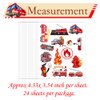 ATSMOICY 360 Pieces Fire Truck Party Temporary Tattoos stickers - Firefighter Party Fireman Birthday Baby Party Favors Decorations Kids Tattoo Gifts