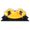 QWORK Right Angle - 90 Degree Horizontal & Vertical Laser Level Line Projection Square Level Laser with Two Suction Cups