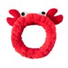 GK-O Creative Face Wash Hair Band Cute Cartoon Crab Headband Cute Funny Hair Hoop (Red)