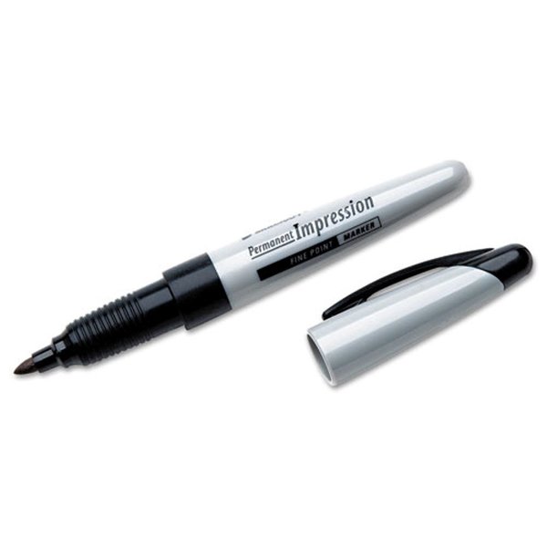 Skilcraft Permanent Impression Fine Tip Markers (NSN5194372) Pack of 12