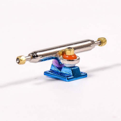 RACOFSB Fingerboard Trucks with Upgraded Urethane Bushings and Pivot Cup,34mm 32mm Width,Normal Kingpin (Blue, 34mm)