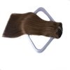 Honsoo Long Hair Extensions Real Human Hair Extensions 22in Chocolate Brown 120g 7pcs Clip in Remy Human Hair Extensions