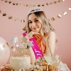 21st Birthday Decorations for Her Hot Pink "Finally 21" Birthday Sash and Rhinestone Crown Tiara Set for Girls 21st Birthday Gifts for Happy 21st Birthday Party Favor Supplies